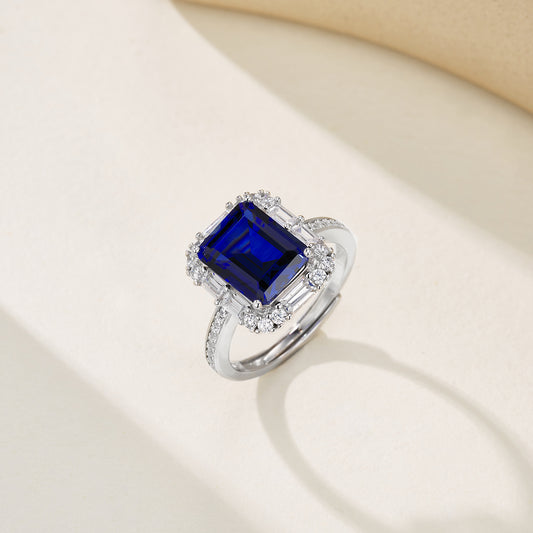 Celeste Blue Lab Sapphire Ring