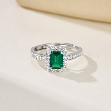 Eden Lab Emerald Halo Ring